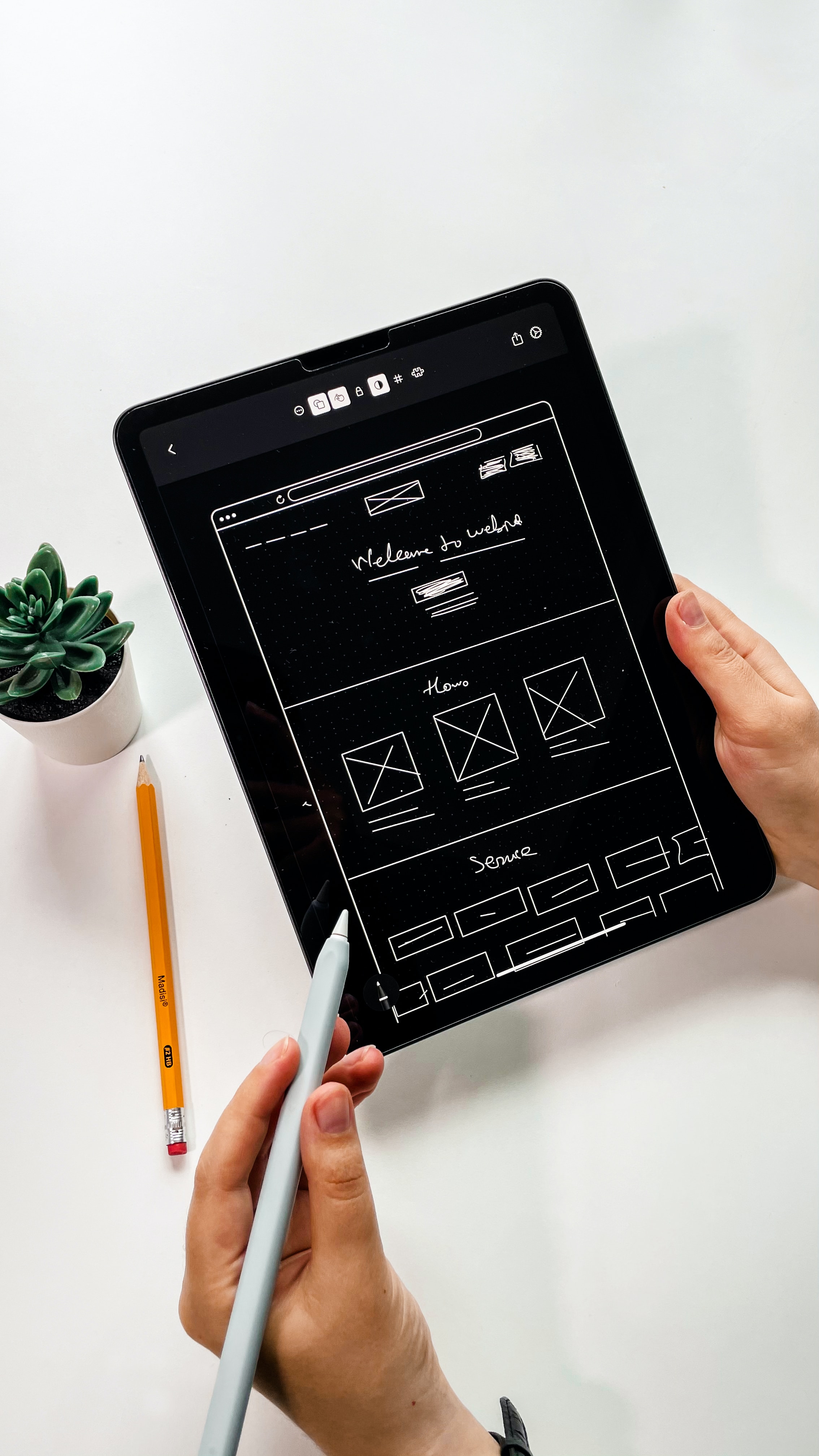 design on tablet